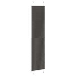 vidaXL Store plissé noir 40x200 cm largeur du tissu 39 4 cm polyester