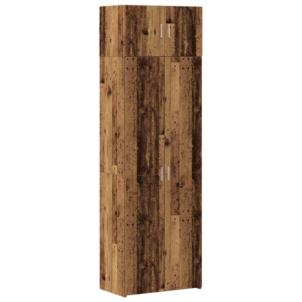 vidaXL Armoire de rangement 3 Pièces Bois ancien