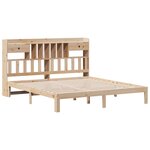 vidaXL Lit bibliothèque sans matelas 180x200 cm bois massif de pin
