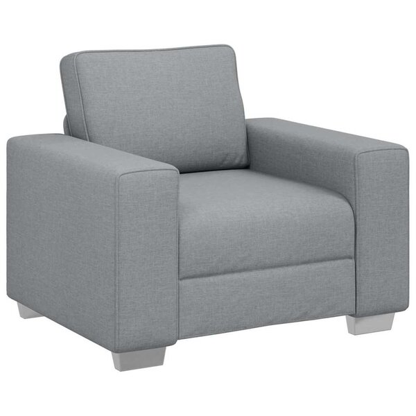 vidaXL Canapé Gris clair 100 x 80 x 82 cm tissu