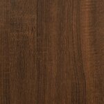 vidaXL Table de chevet chêne marron 32x42x70 cm bois d'ingénierie