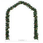 Vidaxl guirlande de noël décorée avec boules 5 m