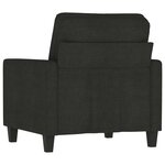 vidaXL Fauteuil Noir 60 cm Tissu