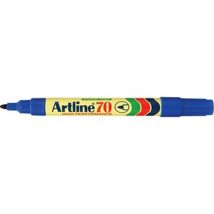 Marqueur '70' permanent indélébile pointe conique 1,5 mm bleu ARTLINE