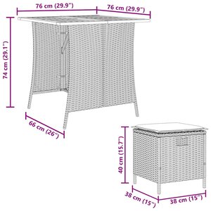 vidaXL Ensemble à manger de jardin coussins 5Pièces noir résine tressée