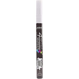 Marqueur peinture 4ARTIST pointe ogive 2 mm BLANC PÉBÉO