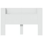 vidaXL Armoire tête de lit avec LED blanc 160x16 5x103 5 cm