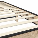 vidaXL Cadre de lit Chêne Sonoma 80 x 200 cm Bois d'ingénierie