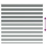 vidaXL Store zèbre gris foncé largeur du tissu 155 9 cm polyester