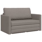 vidaXL Canapé Lit Sol 2-en-1 Taupe 124x71x78 cm Tissu
