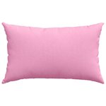 vidaXL Coussins de canapé 2 Pièces Rose 50 x 30 cm tissu