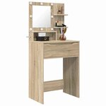 vidaXL Tables de maquillage pour chambre avec tiroir Chêne Sonoma