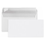 Lot de 500: enveloppe commerciale recyclée blanc auto-adhésive sans fenêtre 80 g/m² la couronne 162x229 mm