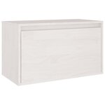 vidaXL Meubles TV 3 Pièces Blanc Bois massif de pin