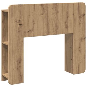 vidaXL Cabinet de Tête de Lit Chêne Artisanal 119 5 x 18 5 x 80 cm