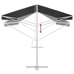 vidaXL Auvent autoportant Anthracite 6 x 3 m Polyester
