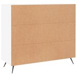 vidaXL Buffet blanc 90x34x80 cm bois d'ingénierie