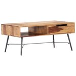 vidaXL Table basse 88x55x40 cm Bois massif