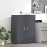 vidaXL Armoire de rangement Anthracite 80 x 40 x 105 cm Acier