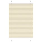 vidaXL Store plissé crème 85x150 cm largeur du tissu 84 4 cm polyester