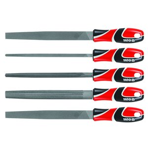 YATO Ensemble de limes en acier 5 Pièces