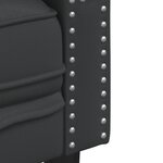 vidaXL Fauteuil Chesterfield noir similicuir