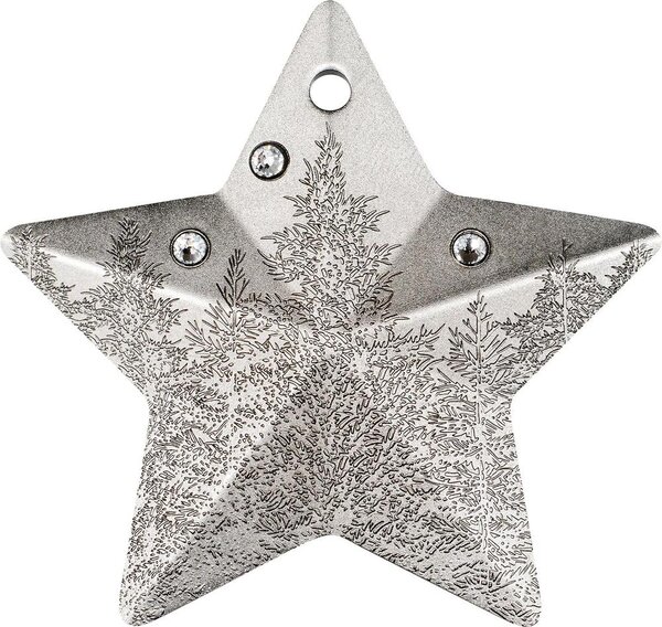 Pièce de monnaie en Argent 5 Dollars g 31.1 (1 oz) Millésime 2025 Holiday Ornament WINTER FOREST (PRÉCOMMANDE)