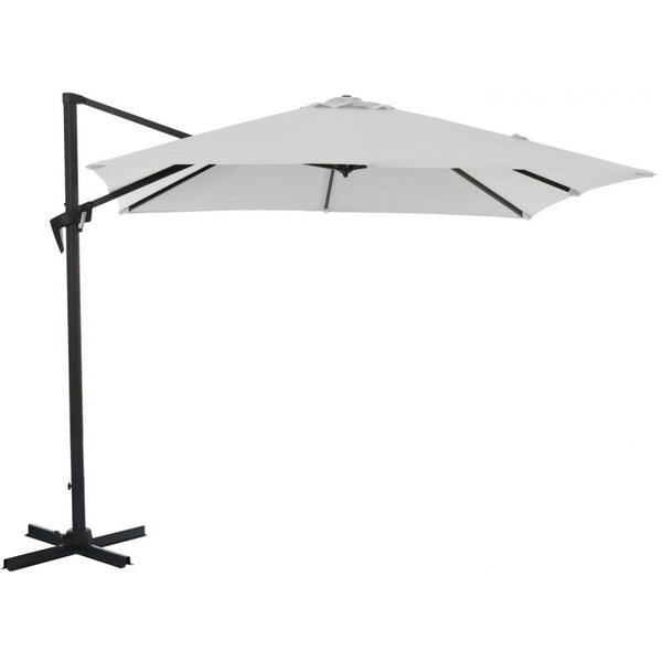 Parasol déporté carré en aluminium 3x3m roma