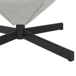 vidaXL Fauteuil œuf Gris clair 63 x 73 x 90 cm Velours