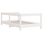 vidaXL Cadre de lit pour enfant blanc 70x140 cm bois de pin massif