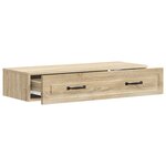 vidaXL Table d'appoint murale Chêne Sonoma 87 5 x 34 5 x 17 cm