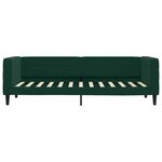 vidaXL Lit de jour avec matelas vert foncé 80x200 cm velours