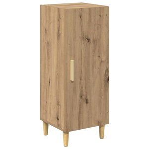 vidaXL Buffet Chêne artisanal 34 5 x 34 x 90 cm Bois d'ingénierie