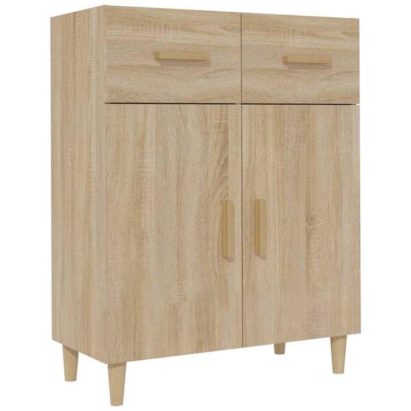 vidaXL Buffet chêne sonoma 69 5x34x89 cm bois d'ingénierie