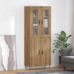 vidaXL Haut Armoire Chêne artisanal 69 5 x 34 x 180 cm