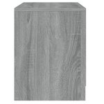 vidaXL Table de chevet Sonoma gris 45x34 5x44 5 cm Aggloméré