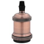 vidaXL Douilles de lampe 2 Pièces bronze rouge E27