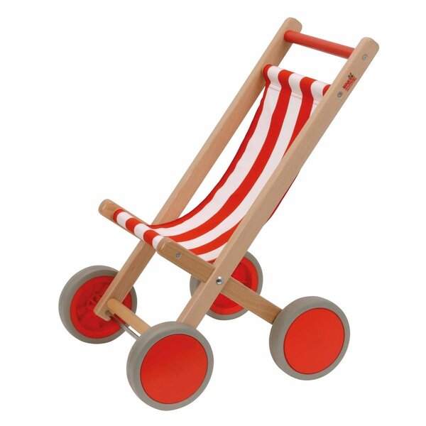 Jeu d'imitation - Poussette en bois - jeu Montessori
