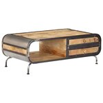 vidaXL Table basse 100 x 50 x 35 cm Bois de manguier massif