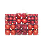 vidaXL Ensemble de boules de Noël 100 Pièces 3/4/6 cm Rouge