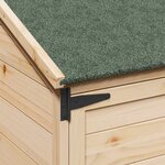 vidaXL Abri de jardin Naturel 106 5 x 56 x 176 cm Bois de Sapin Massif