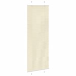 vidaXL Store plissé crème 75x200 cm largeur du tissu 74 4 cm polyester