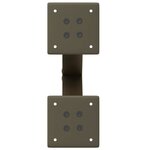 vidaXL Pieds de table basse en forme de X 2 pièces acier naturel 28 x (42-43) cm