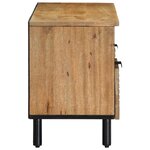 vidaXL Meuble TV marron 100x33x46 cm bois massif de manguier