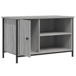 vidaXL Meuble TV Sonoma gris 80x40x50 cm Bois d'ingénierie
