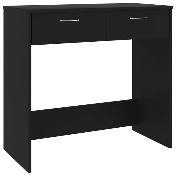 vidaXL Bureau Noir 80x40x75 cm Aggloméré