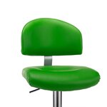 vidaXL Tabouret de bar Vert Similicuir