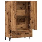 vidaXL Buffet haut vieux bois 70x31x115 cm bois d'ingénierie