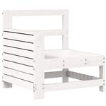 vidaXL Salon de jardin 7 Pièces blanc bois de pin massif