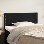 vidaXL Tête de lit Noir 80x5x78/88 cm Velours